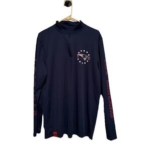 Men's‎ NFL Team Apparel New England Patriots Quarter Zip Top